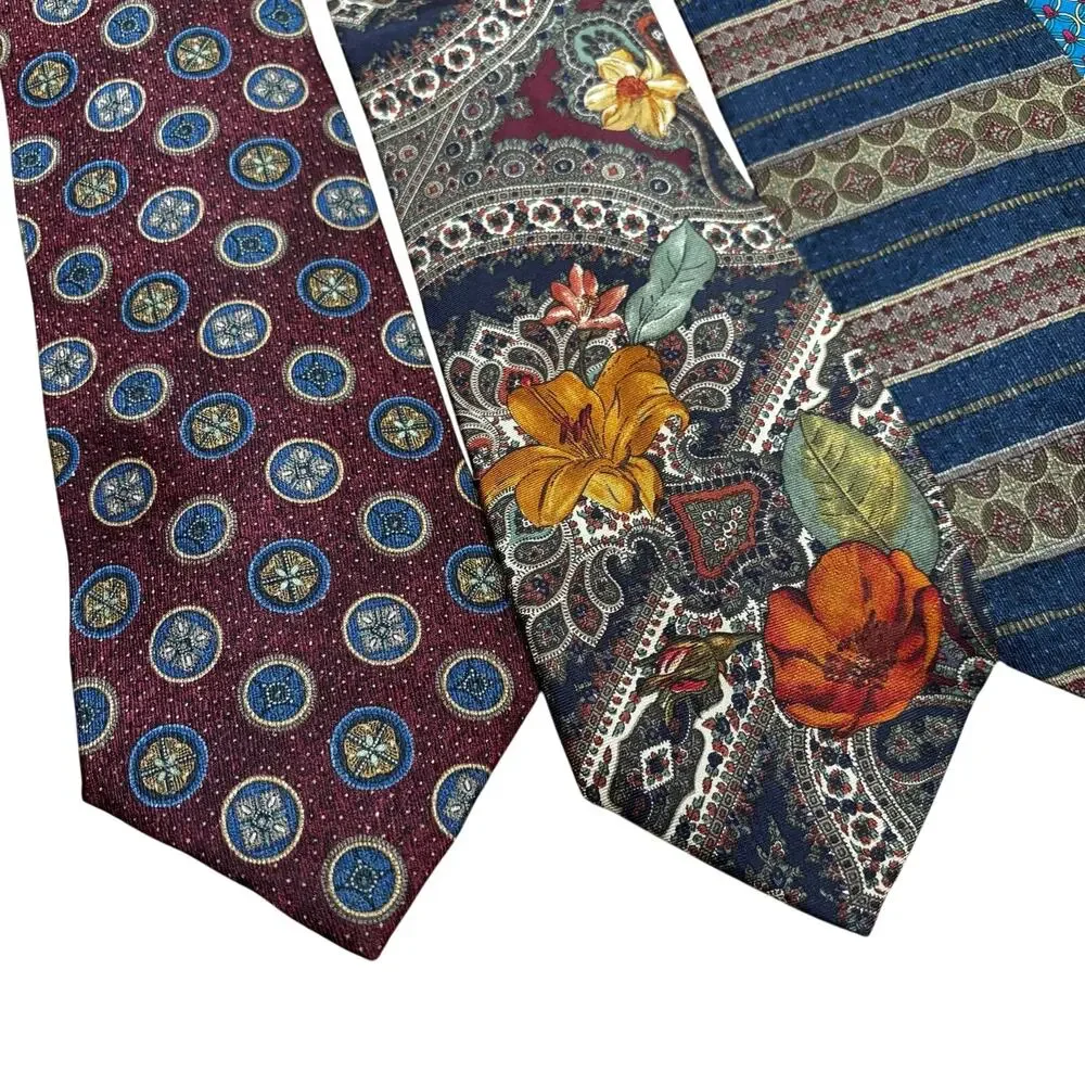 4 Vintage all silk neck ties from Jos A Bank Corporate Executive career series